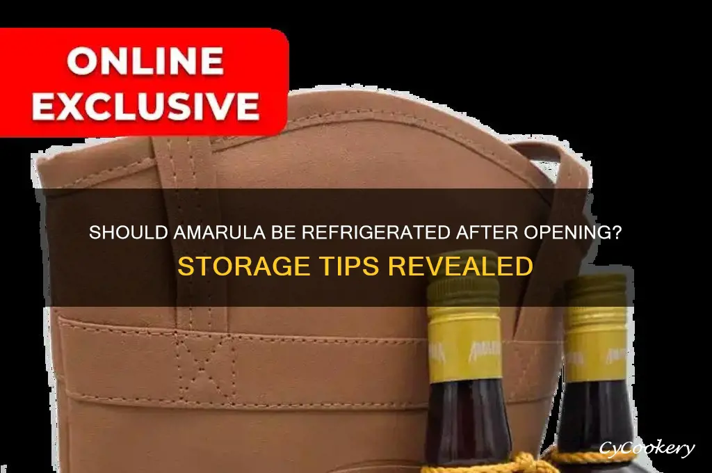 do you have to refrigerate amarula after opening
