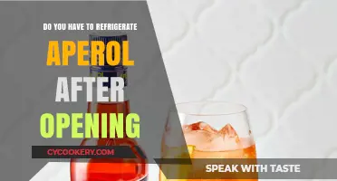 Should Aperol Be Refrigerated After Opening? A Storage Guide