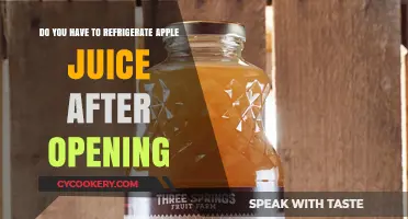 Should You Refrigerate Apple Juice After Opening? A Guide