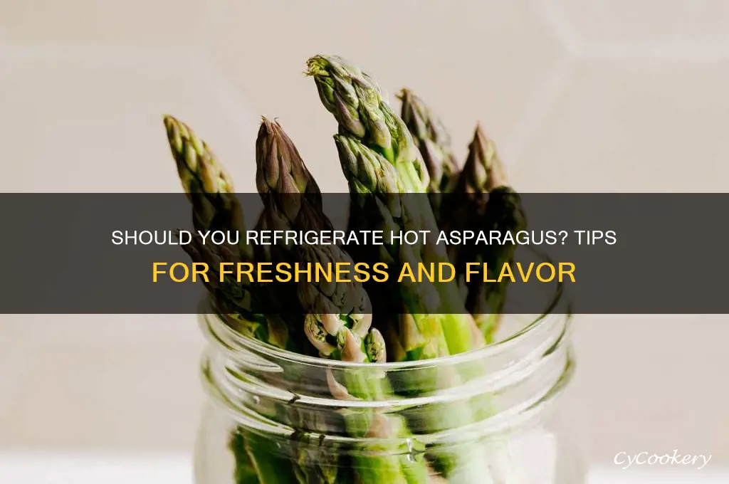 do you have to refrigerate asparagus hot