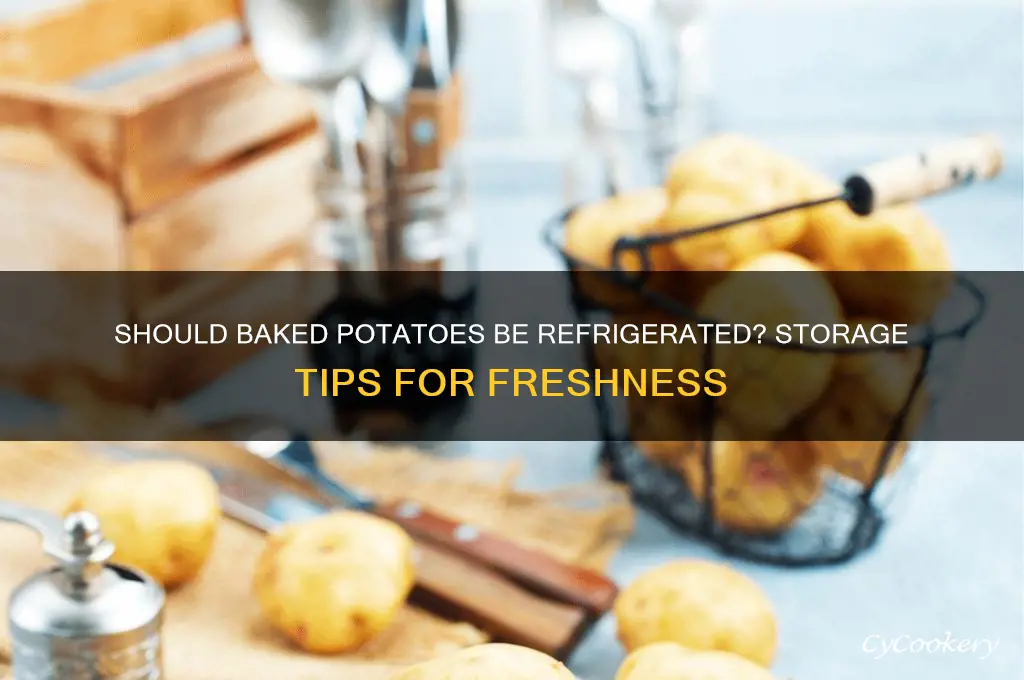 do you have to refrigerate baked potato