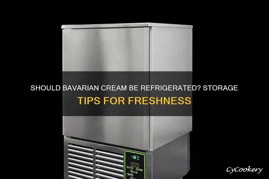 do you have to refrigerate bavarian cream