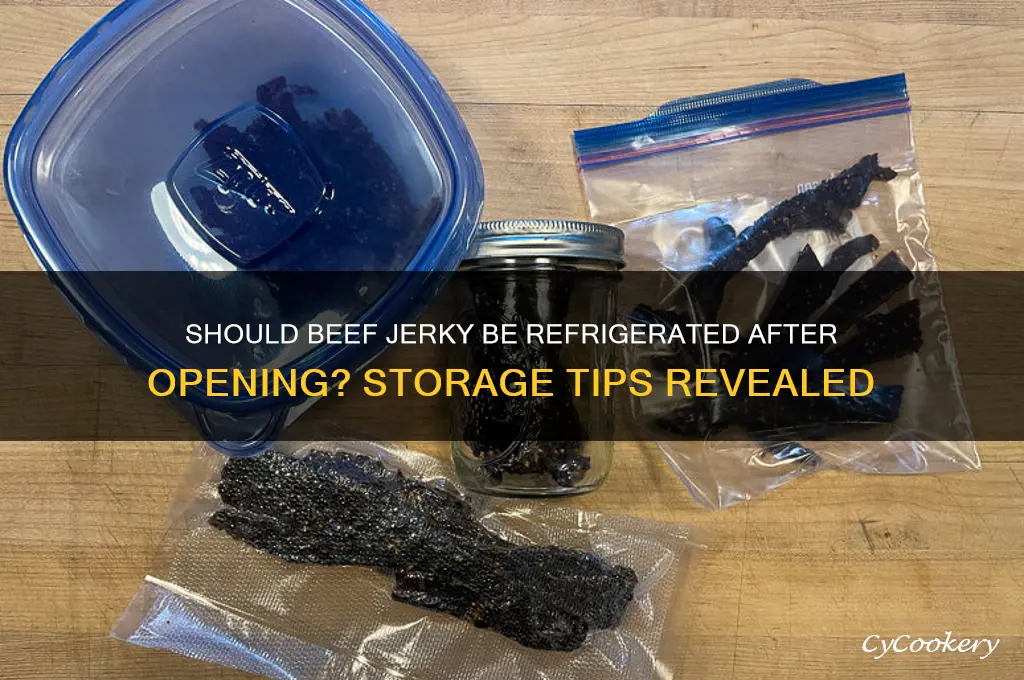 do you have to refrigerate beef jerky after opening