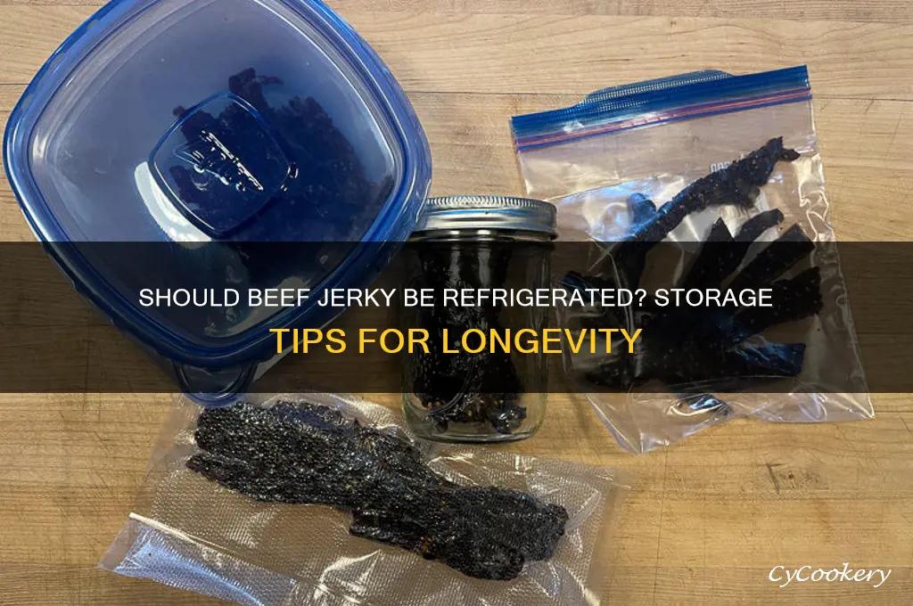 do you have to refrigerate beef jerky