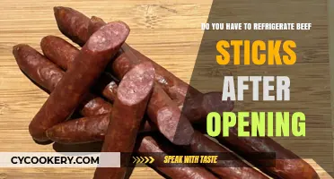 Should Beef Sticks Be Refrigerated After Opening? A Guide
