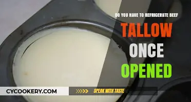 Should Opened Beef Tallow Be Refrigerated? Storage Tips Revealed