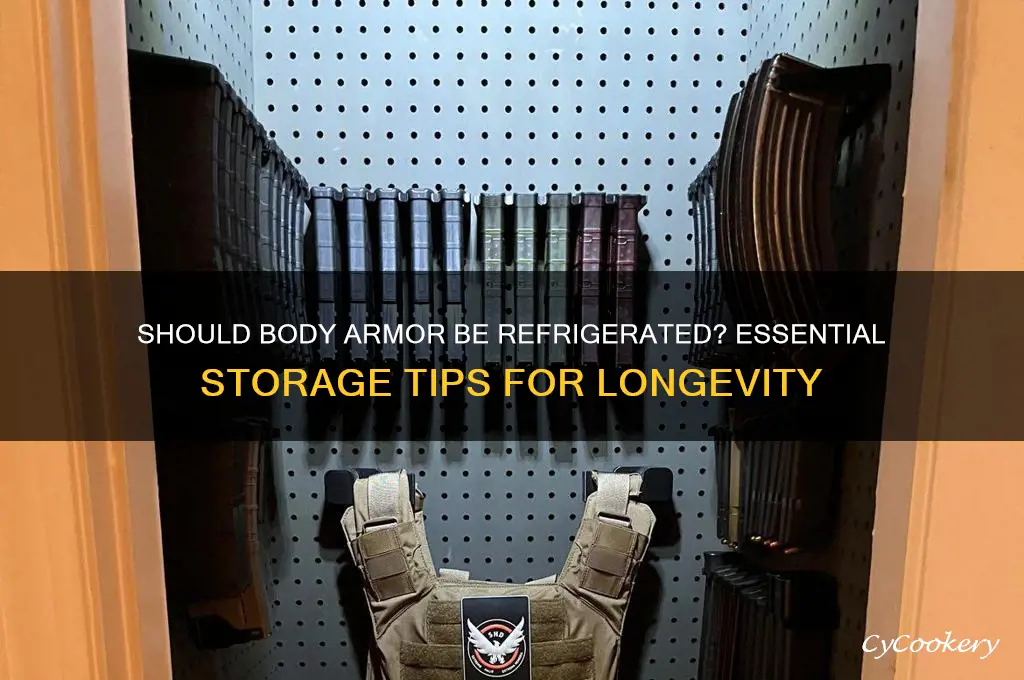 do you have to refrigerate body armor