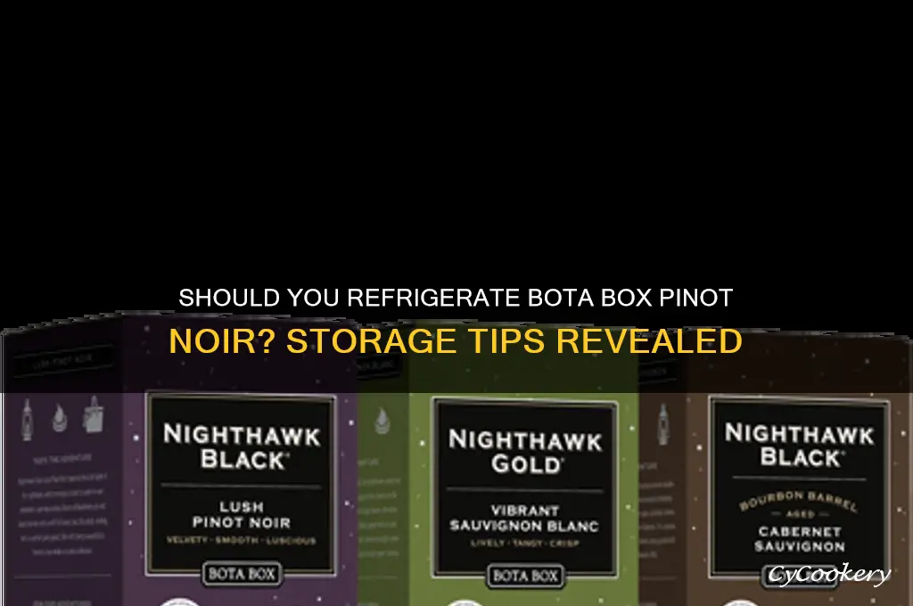do you have to refrigerate bota box pino noir