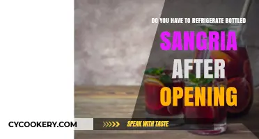 Refrigerate Bottled Sangria After Opening? Here’s What You Need to Know
