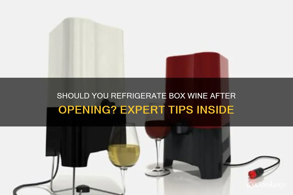 do you have to refrigerate box wine after opening