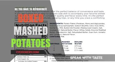 Should Boxed Mashed Potatoes Be Refrigerated? Storage Tips Revealed