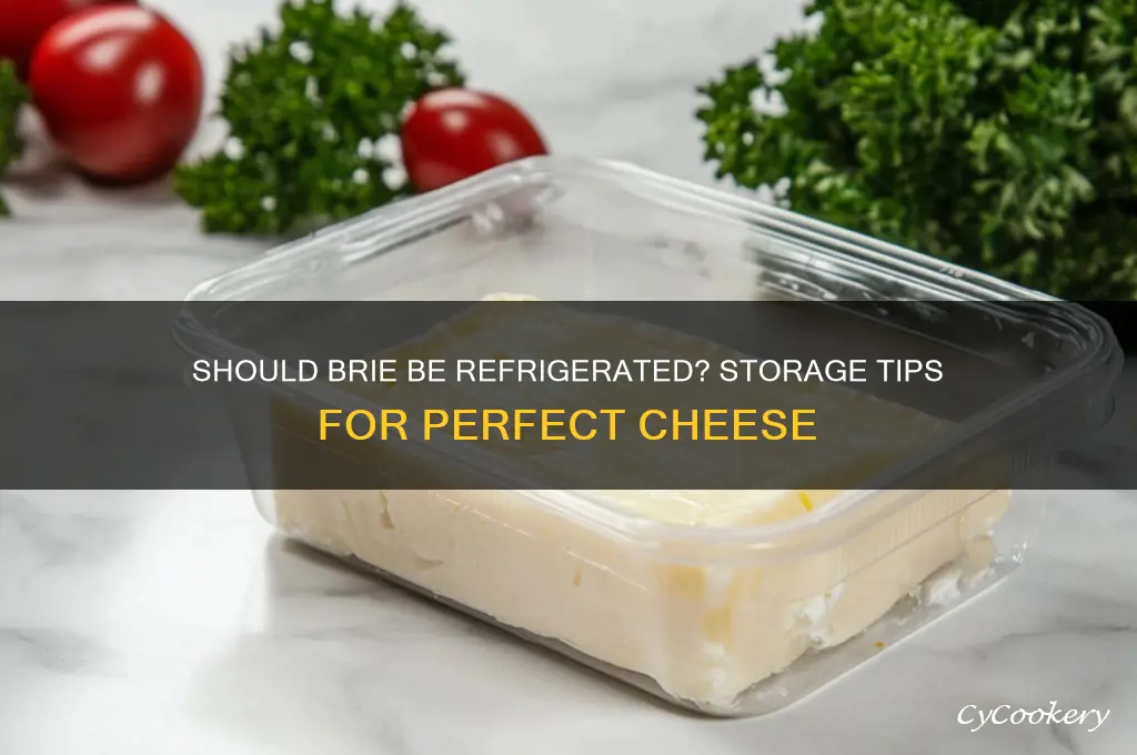 do you have to refrigerate brie cheese