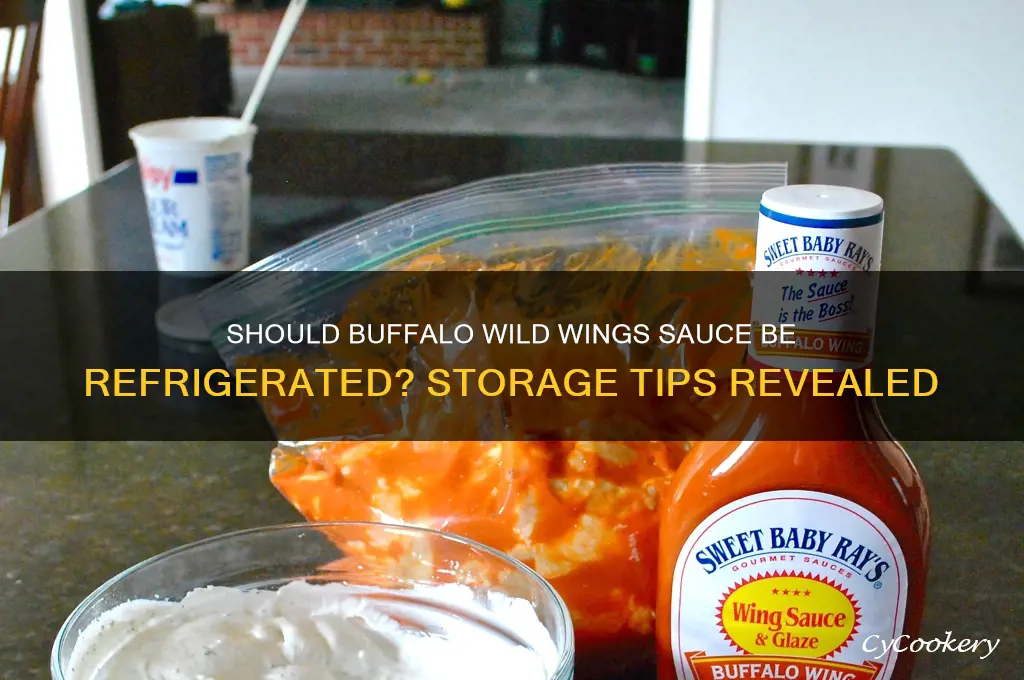 do you have to refrigerate buffalo wild wing sauce