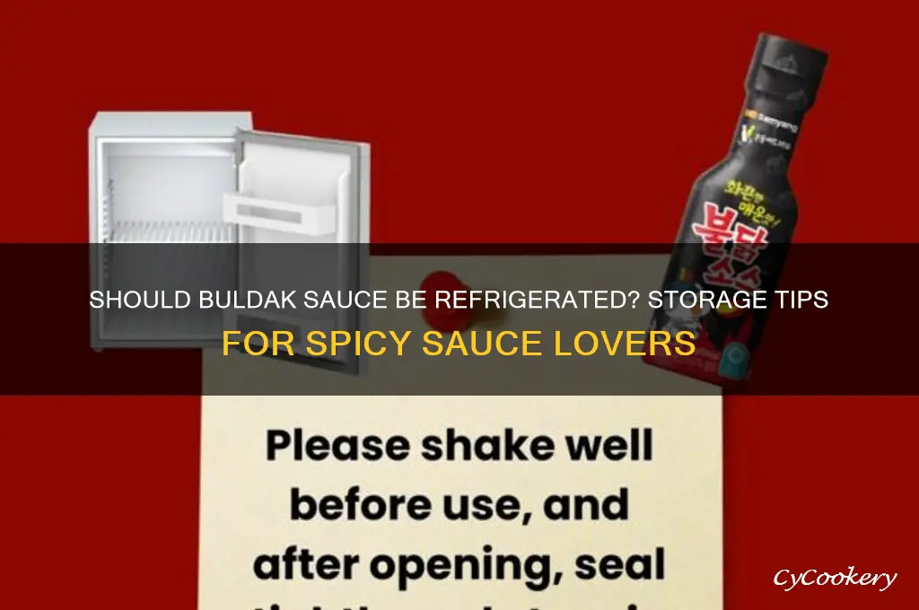 do you have to refrigerate buldak sauce