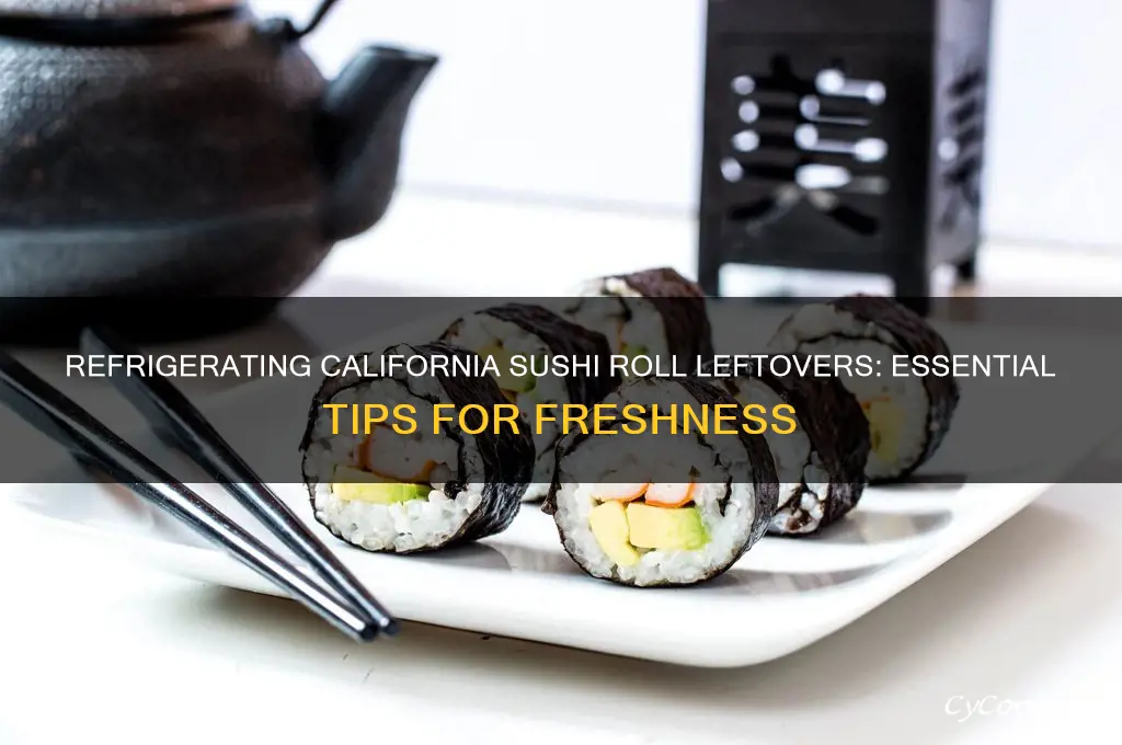 do you have to refrigerate california sushi roll leftovers
