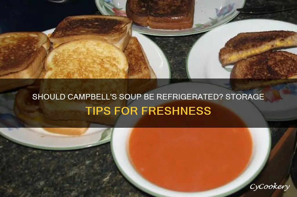do you have to refrigerate campbells soup