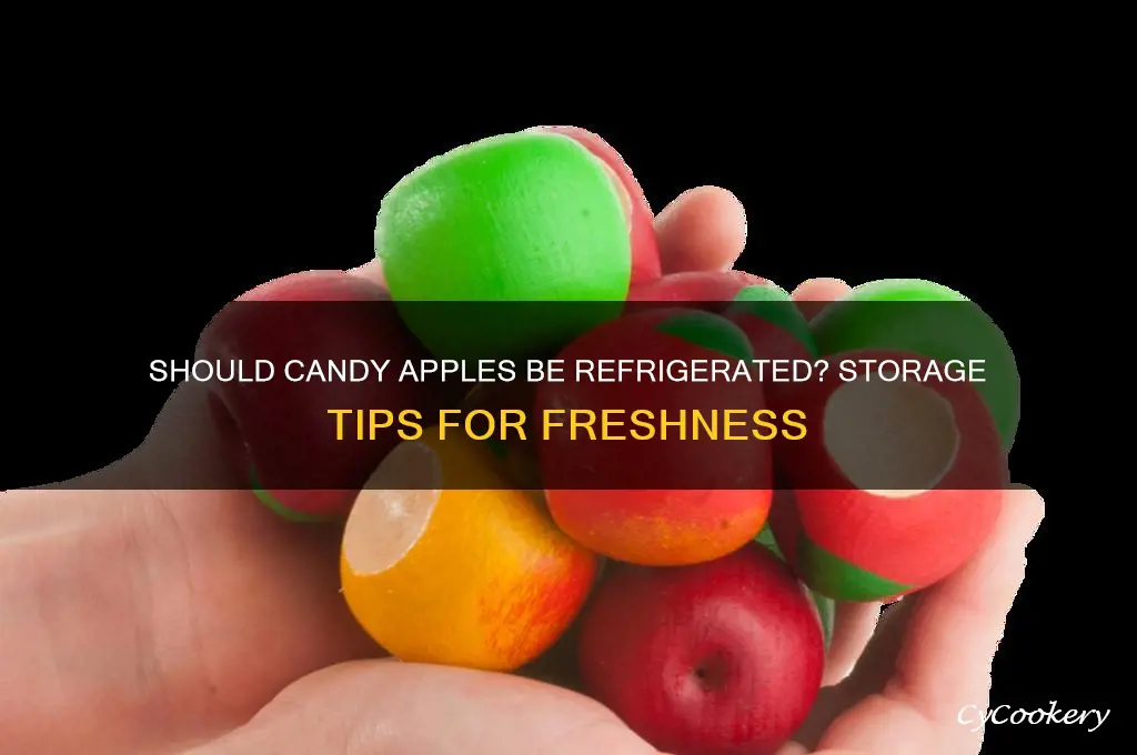 do you have to refrigerate candy apples