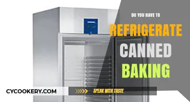 Should Canned Baking Ingredients Be Refrigerated After Opening?