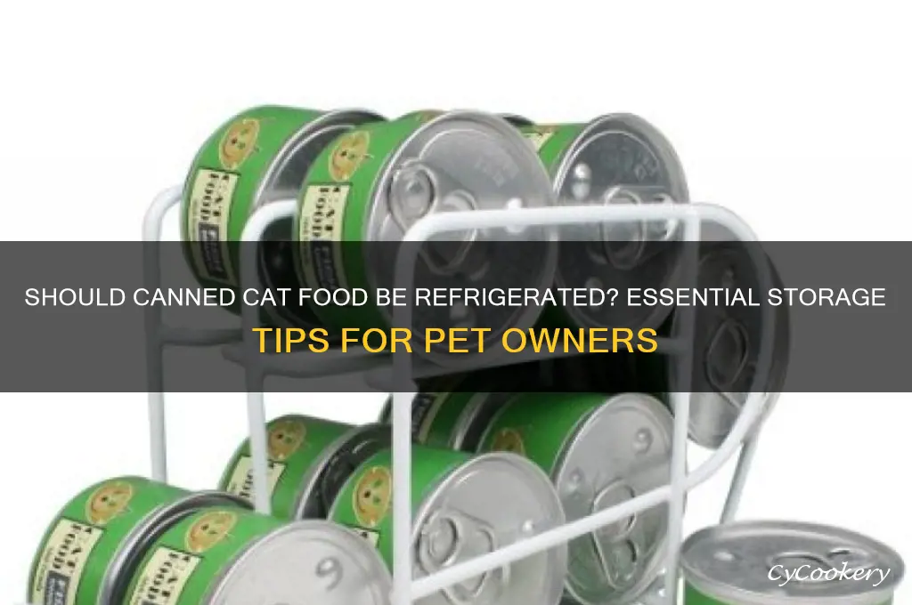 do you have to refrigerate canned cat food