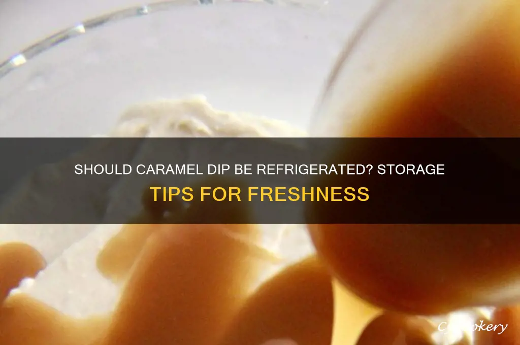 do you have to refrigerate caramel dip