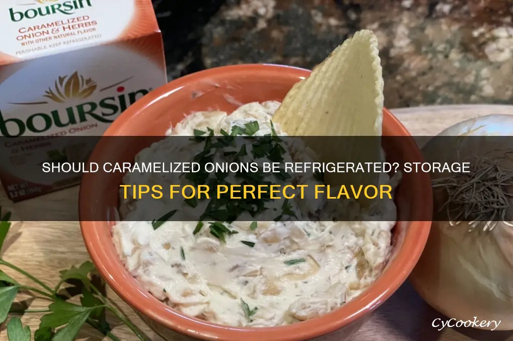 do you have to refrigerate caramelized onions