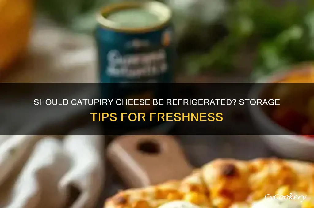 do you have to refrigerate catupiry cheese