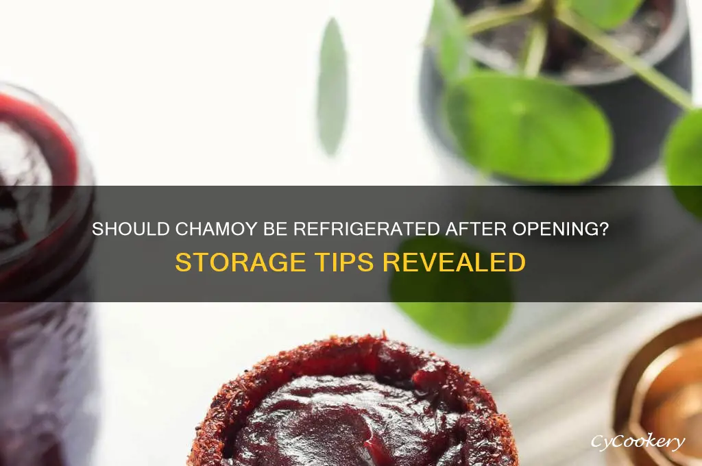 do you have to refrigerate chamoy after opening