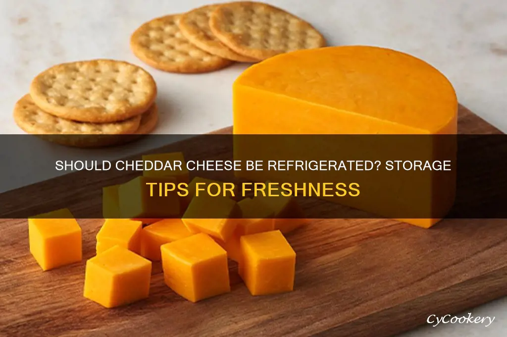 do you have to refrigerate cheddar cheese