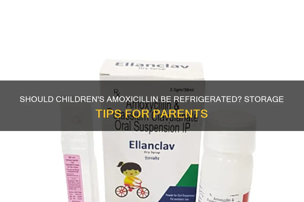 do you have to refrigerate children
