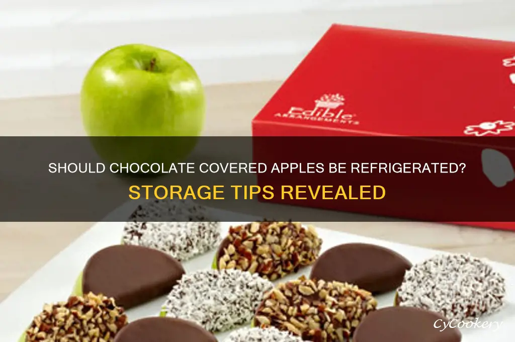 do you have to refrigerate chocolate covered apples