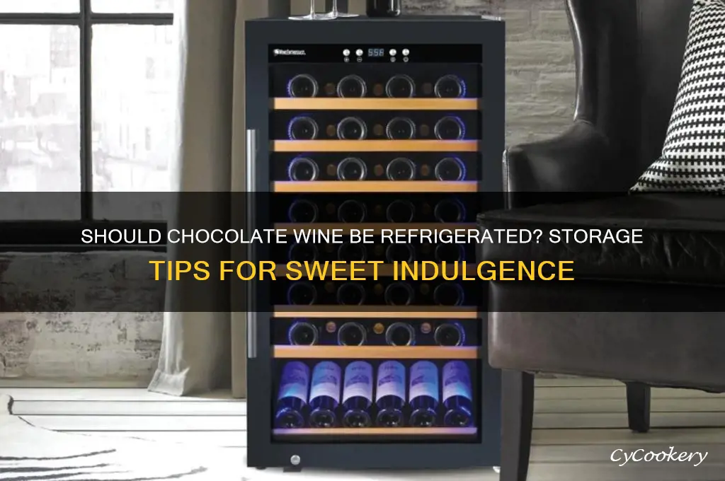 do you have to refrigerate chocolate wine
