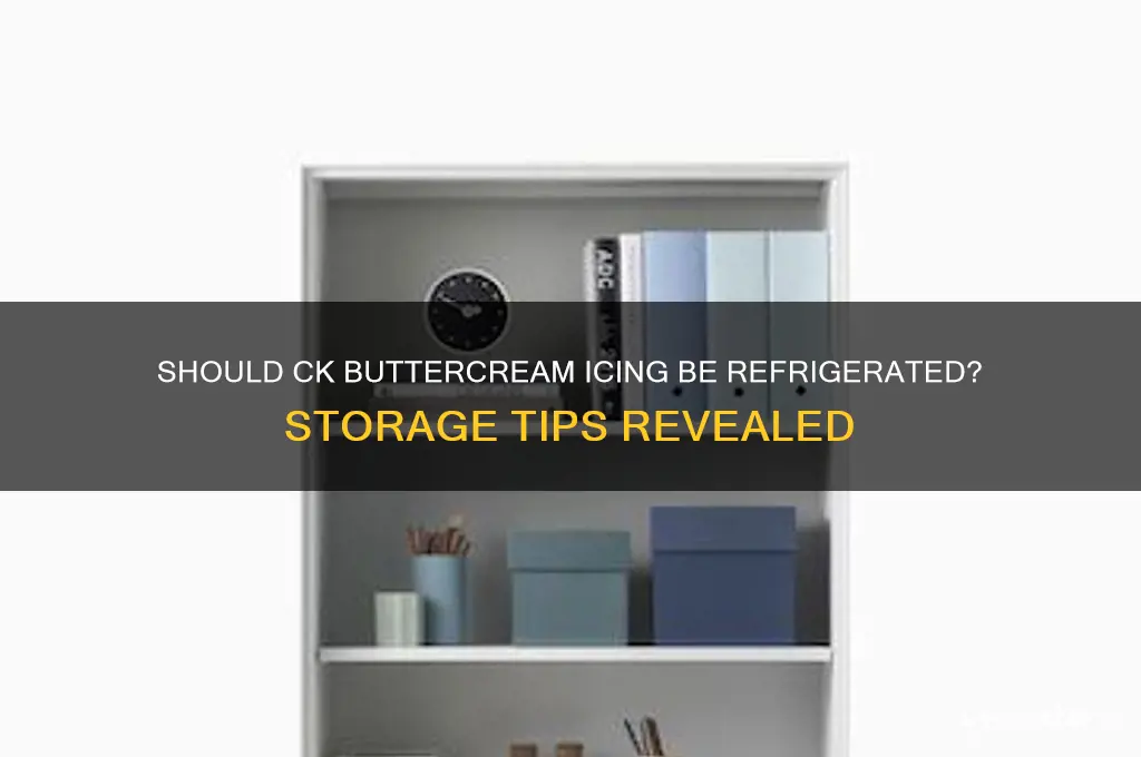 do you have to refrigerate ck buttercream icing