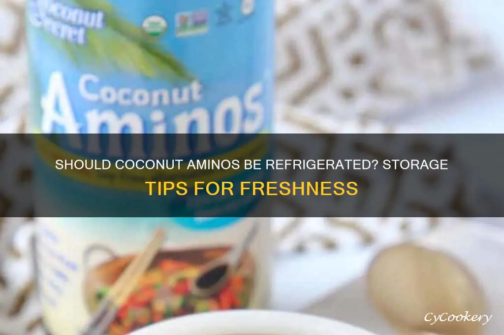 do you have to refrigerate coconut aminos