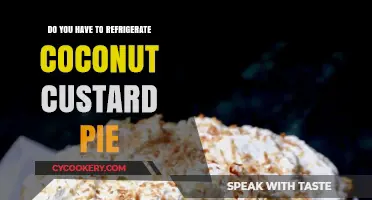 Should Coconut Custard Pie Be Refrigerated? Storage Tips Revealed
