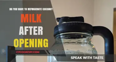 Refrigerating Coconut Milk: Post-Opening Storage Tips for Freshness