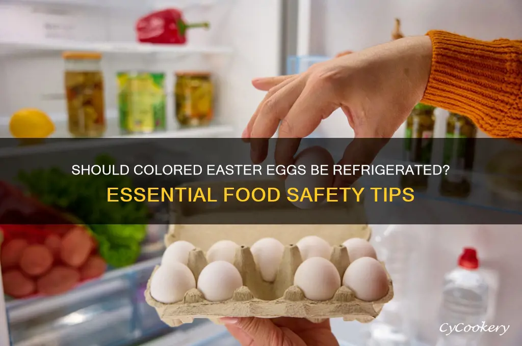 do you have to refrigerate colored easter eggs
