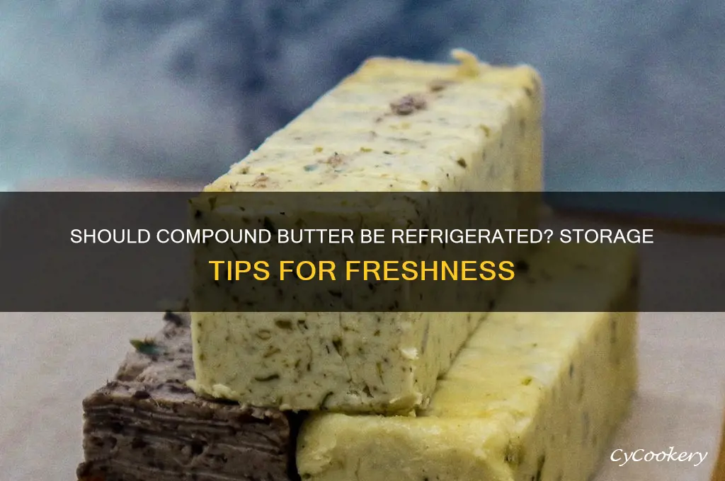 do you have to refrigerate compound butter