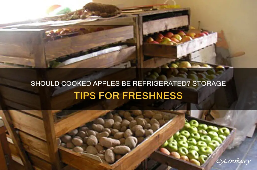 do you have to refrigerate cooked apples