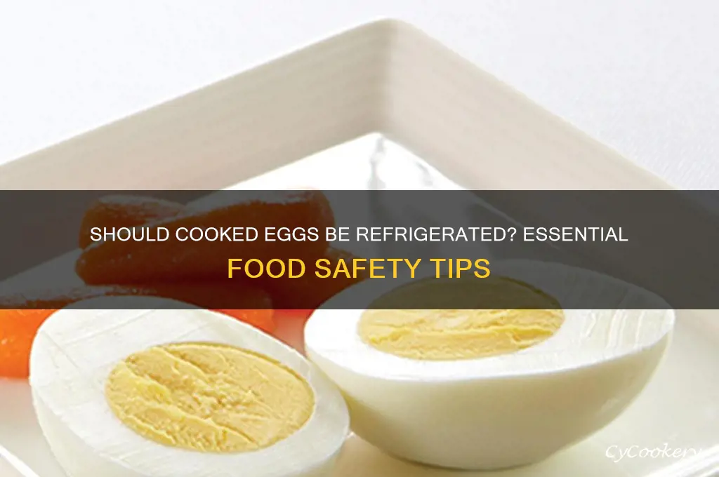 do you have to refrigerate cooked eggs