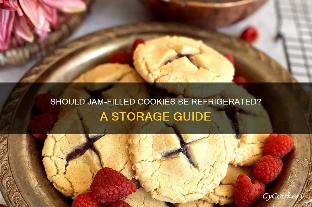 do you have to refrigerate cookies with jam