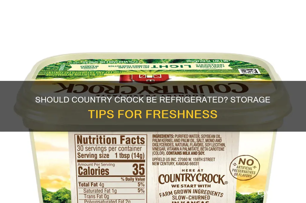 do you have to refrigerate country crock