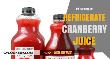 Should Cranberry Juice Be Refrigerated? Storage Tips for Freshness