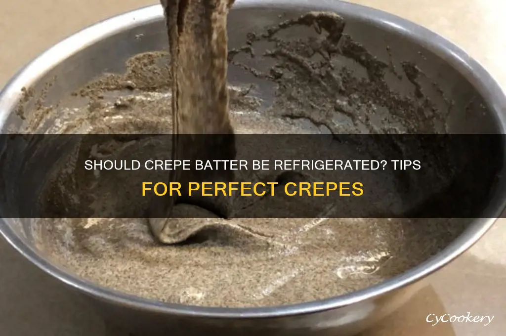 do you have to refrigerate crepe batter