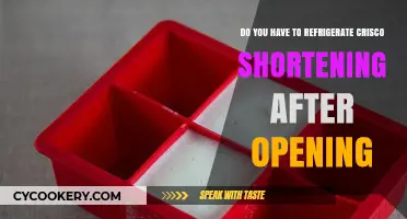 Crisco Shortening Storage: To Refrigerate or Not After Opening?