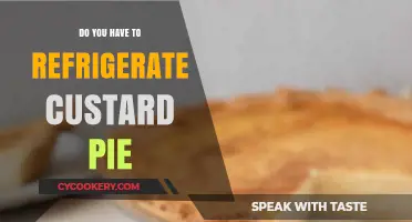 Should Custard Pie Be Refrigerated? Storage Tips for Freshness