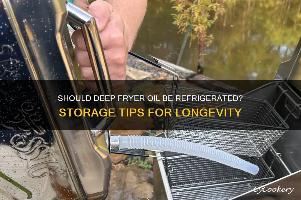 do you have to refrigerate deep fryer oil