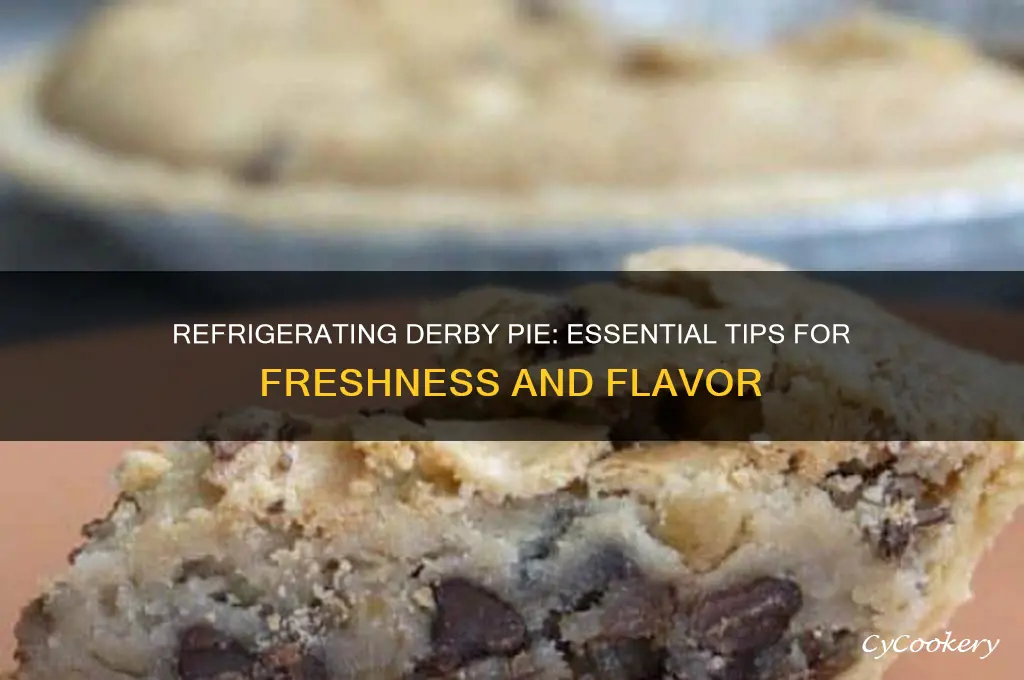 do you have to refrigerate derby pie