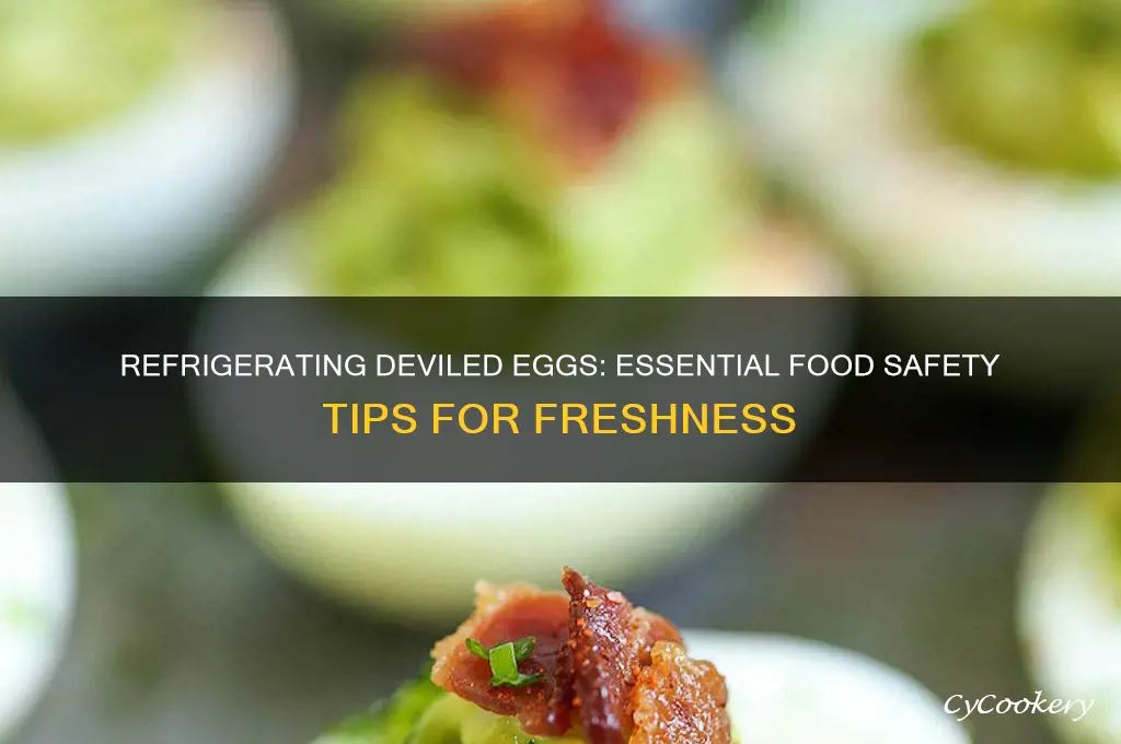 do you have to refrigerate deviled eggs