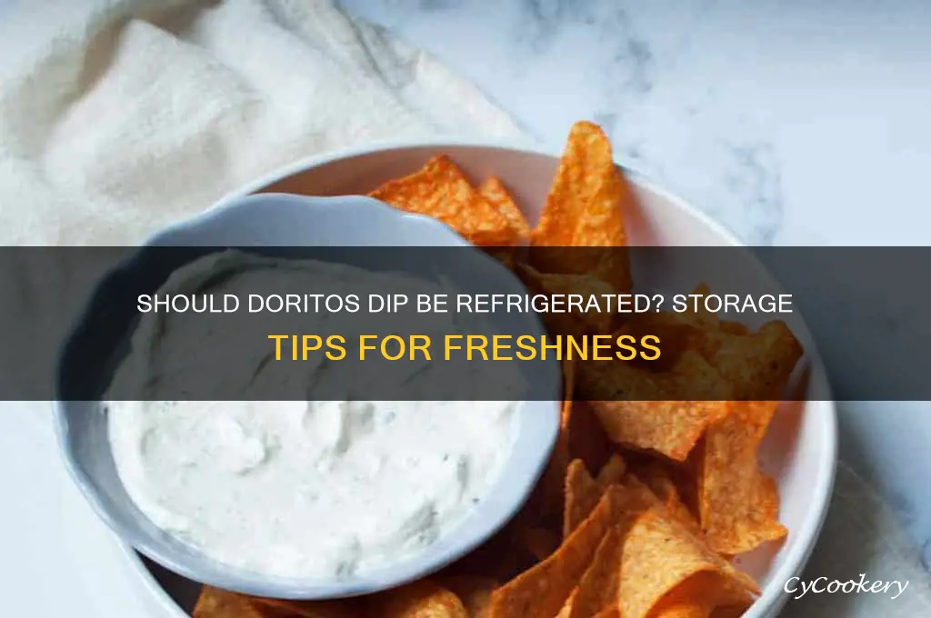 do you have to refrigerate doritos dip