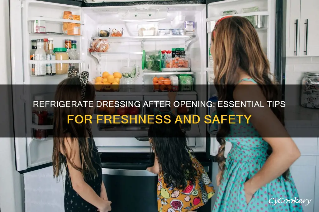 do you have to refrigerate dressing after opening